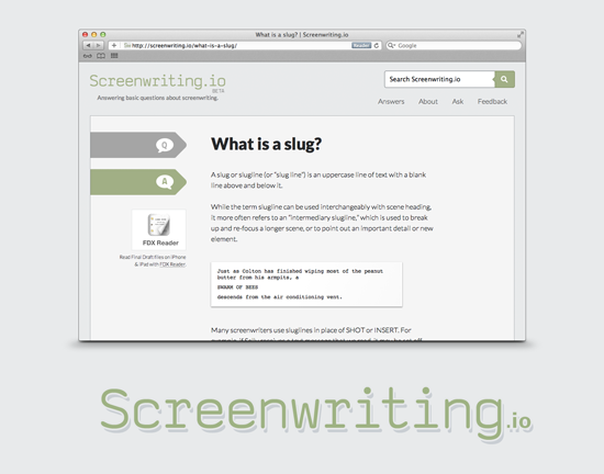 Introducing Screenwriting.io Introducing Screenwriting.io