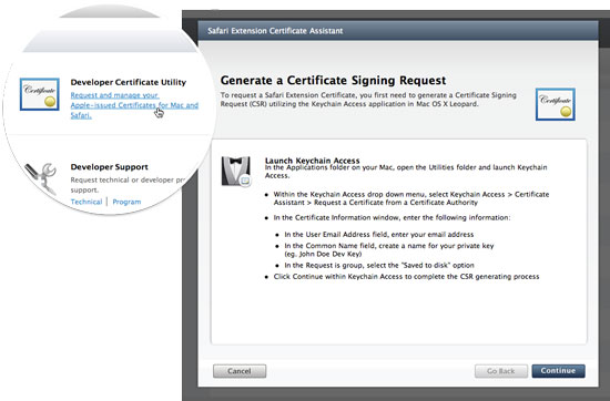 Step 2: Certificate Utility Step 2: Certificate Utility