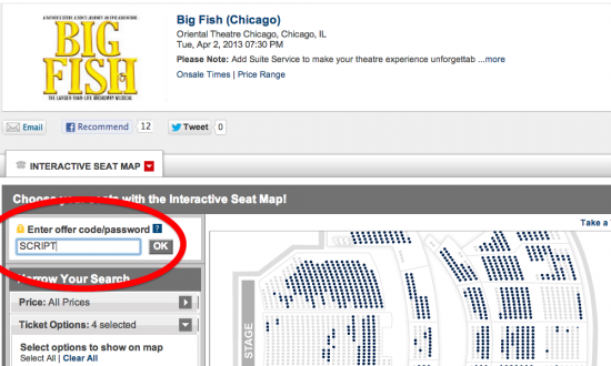 big fish seat map