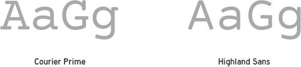 highland fonts