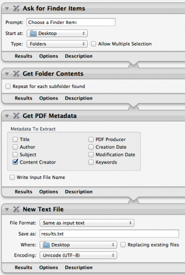 automator workflow