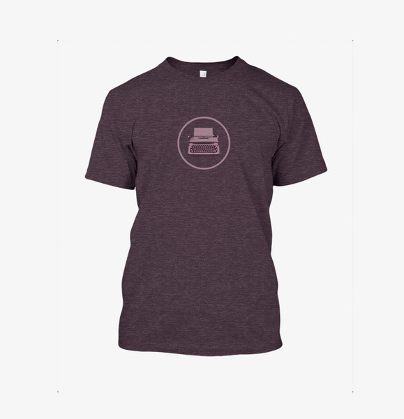 purple logo shirt