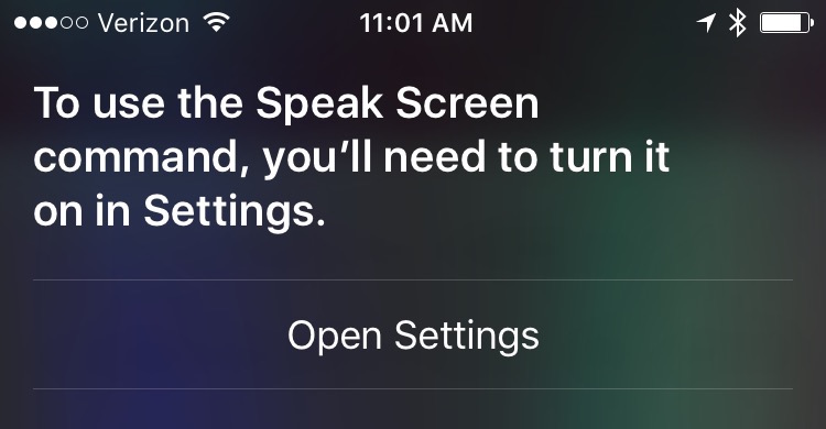 siri setting
