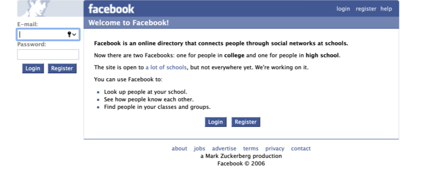facebook 2006