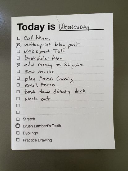 to do list